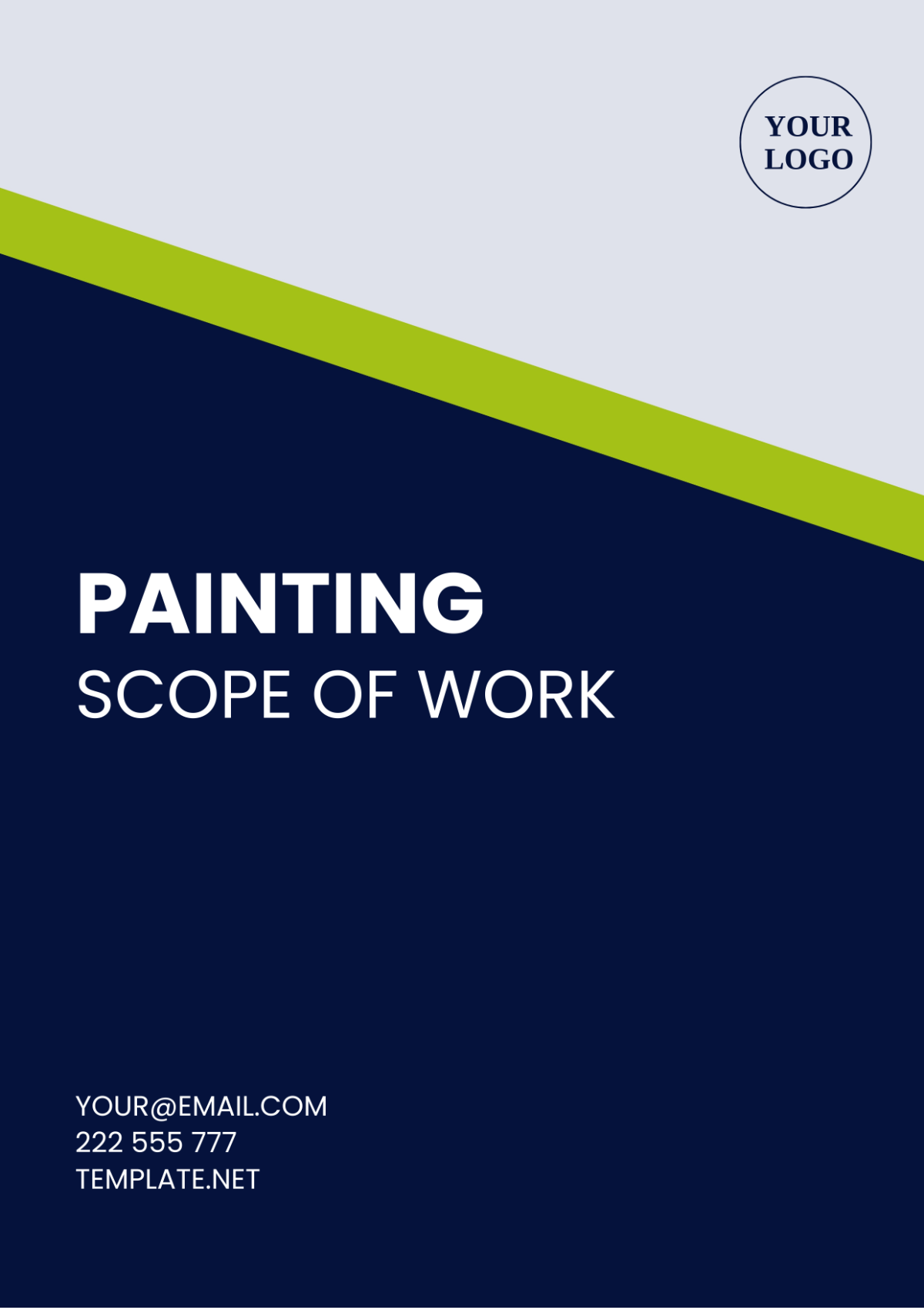 Free Painting Scope Of Work Template