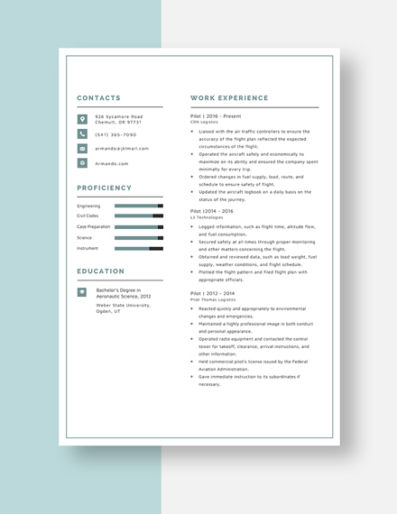 pilot-resume-template-word-apple-pages-template