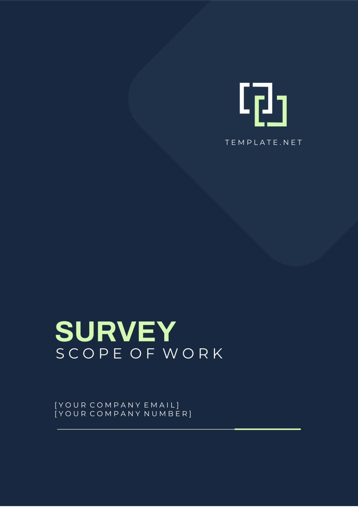 Survey Scope Of Work Template