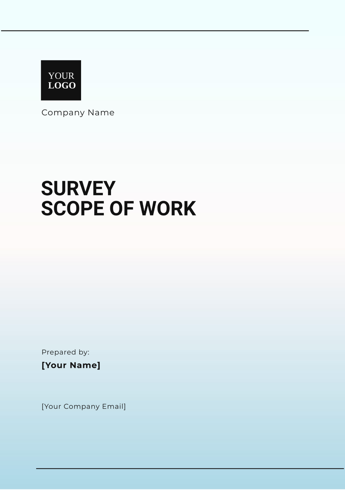 Survey Scope Of Work Template - Edit Online & Download