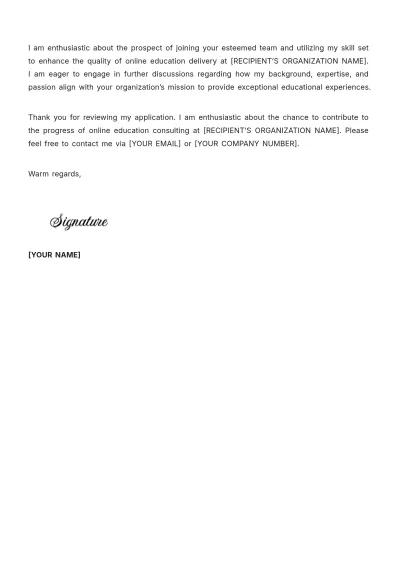Free Phd Cover Letter Template to Edit Online