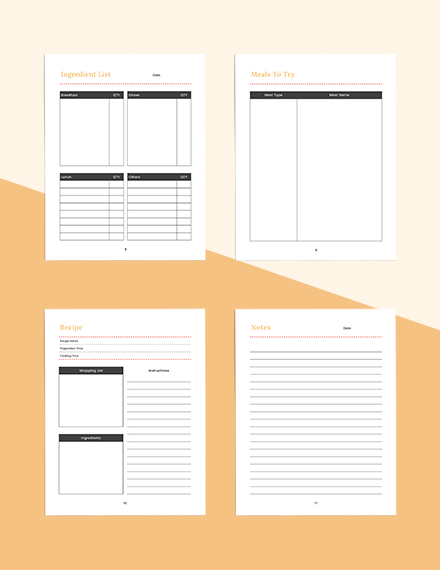Free Blank Meal Planner Template to Edit Online Free Blank Meal Planner Template to Edit Online