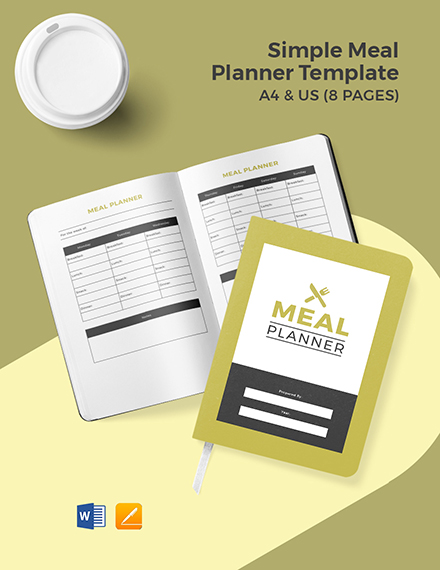 Download 16 Meal Planner Templates Microsoft Word Doc Template Net