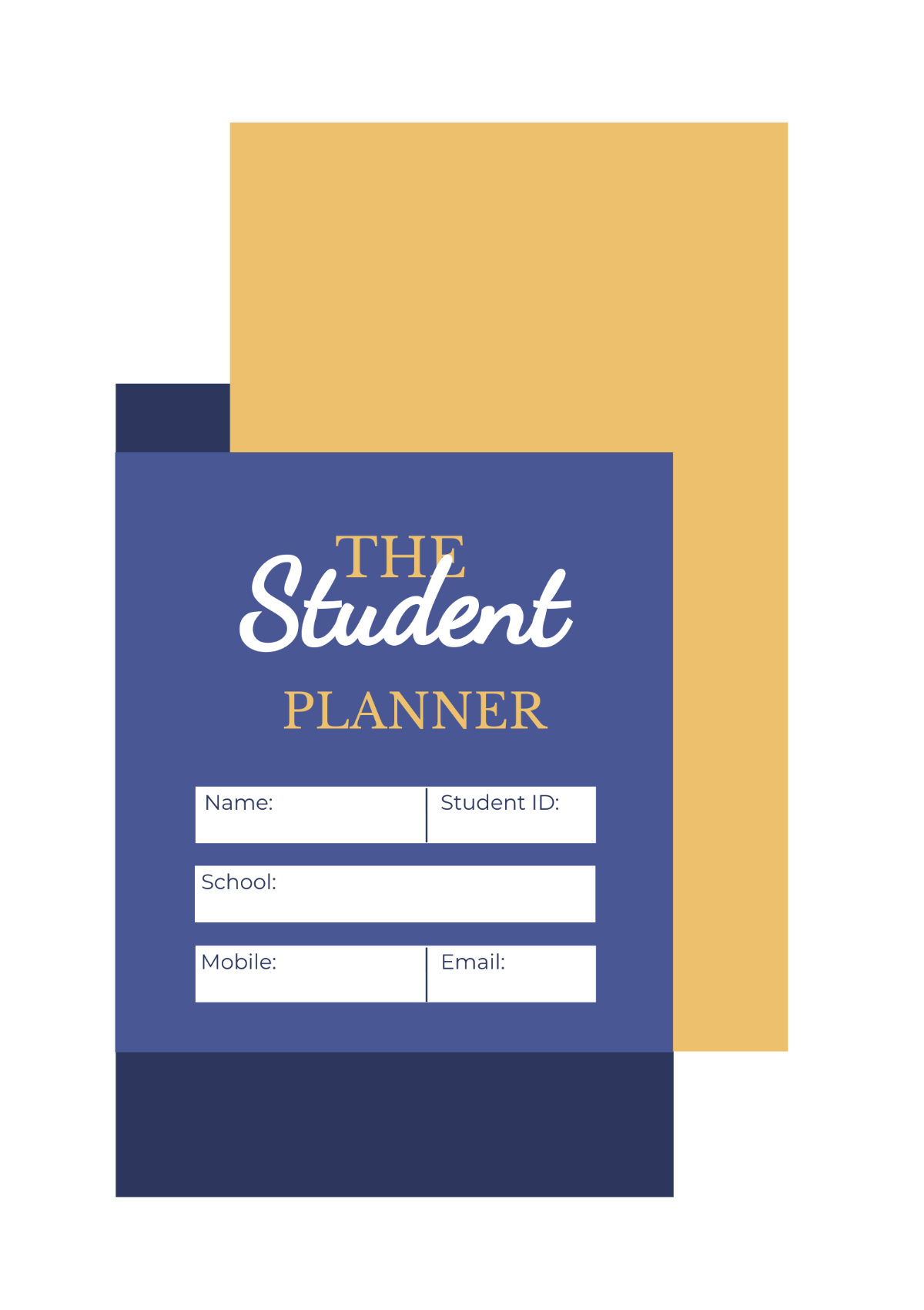 Simple School Planner Template