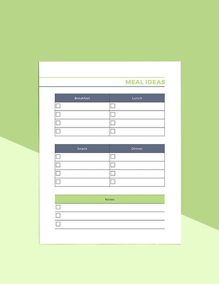 Free Basic Meal Planner Template to Edit Online Free Basic Meal Planner Template to Edit Online
