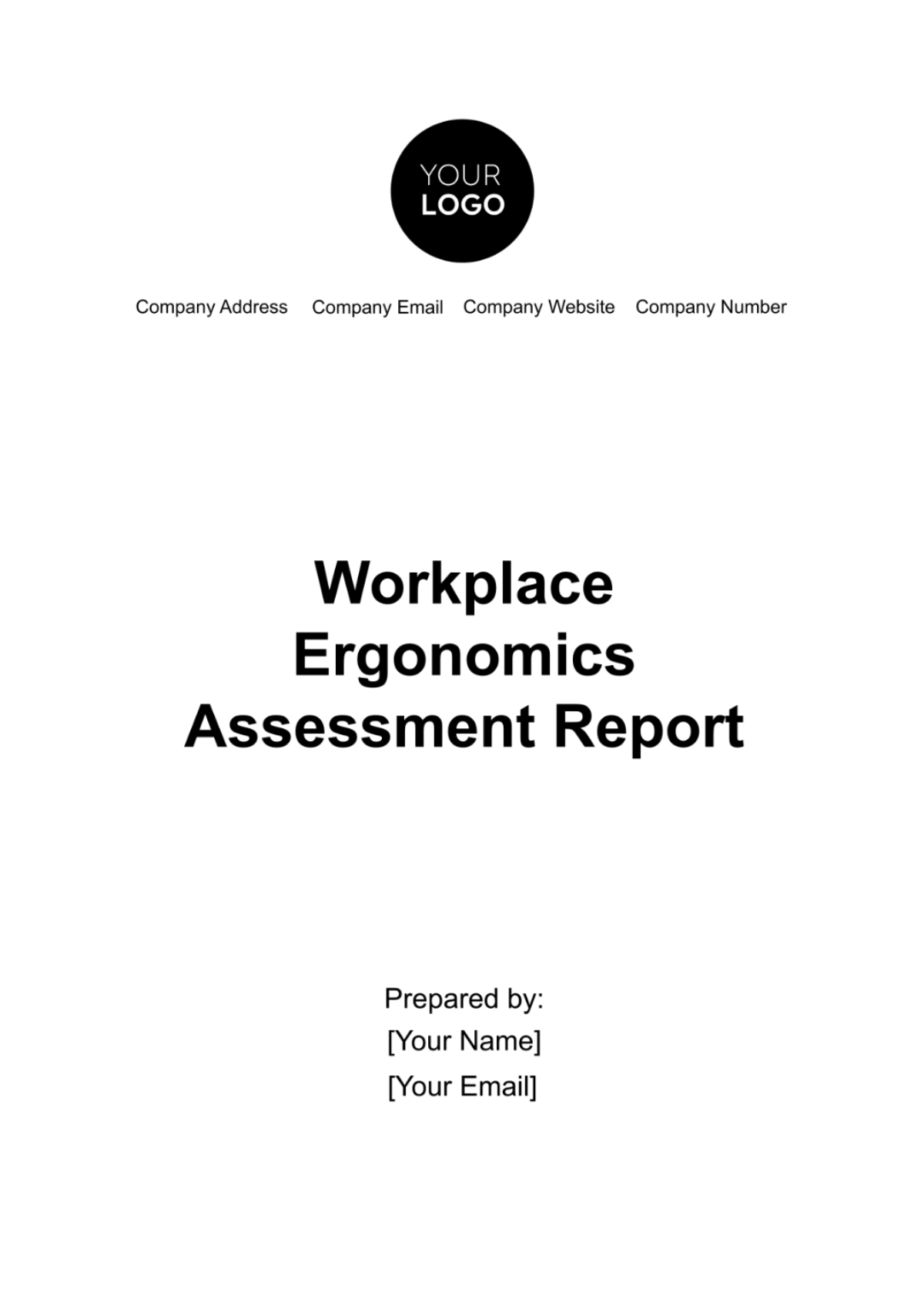 Workplace Ergonomics Assessment Report Template