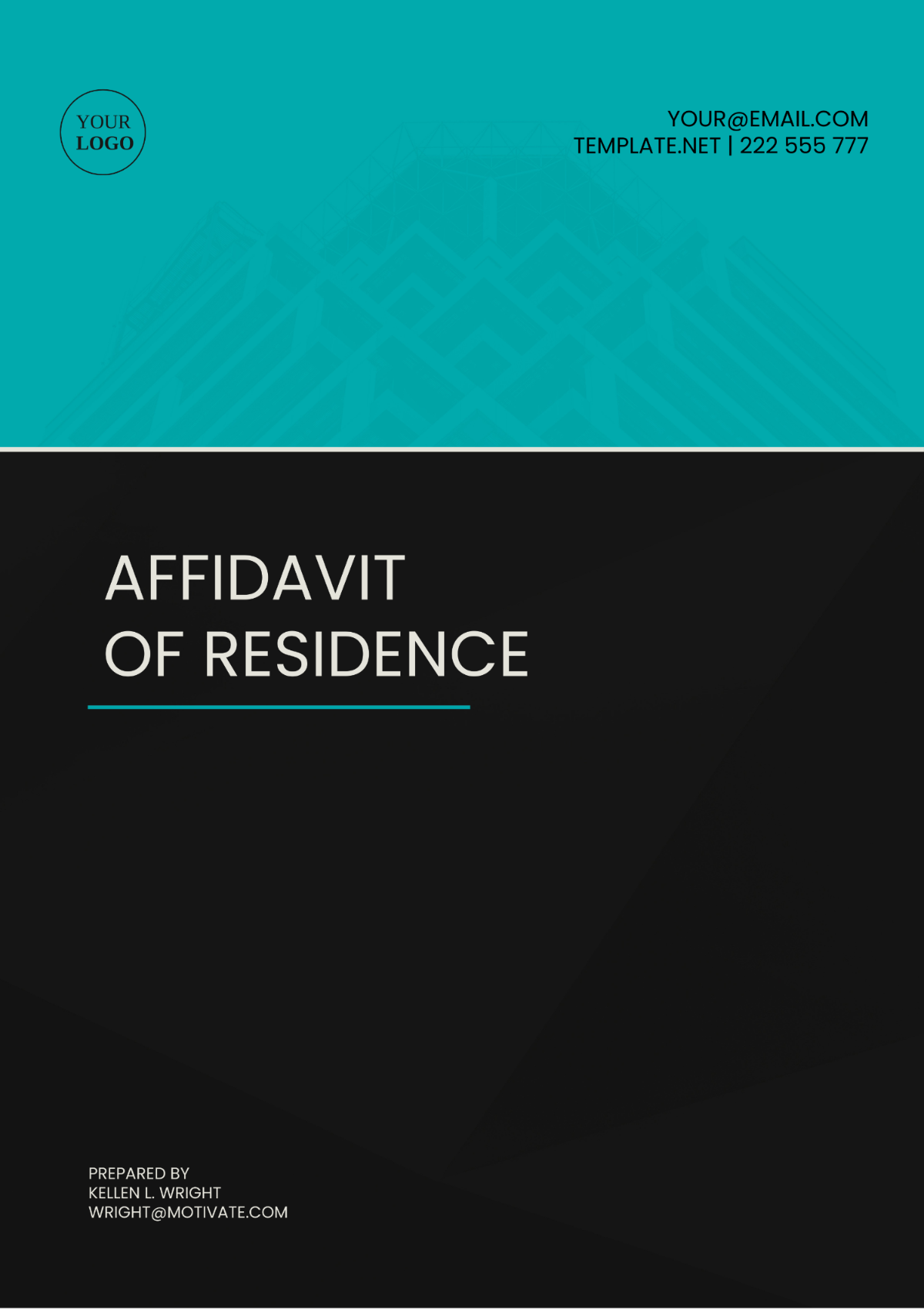 North Carolina Affidavit of Residence Template - Edit Online & Download