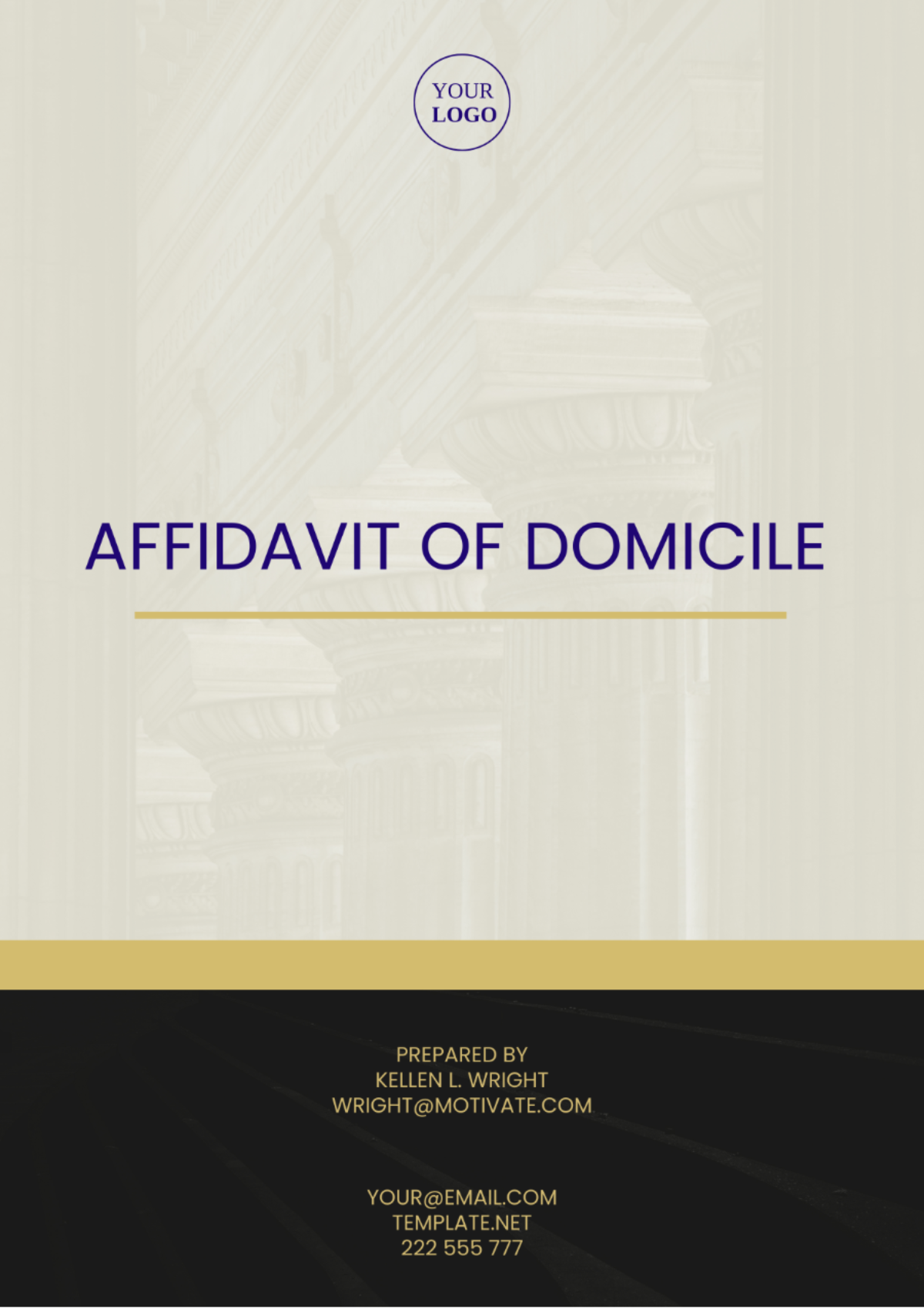 South Dakota Affidavit of Domicile Template - Edit Online & Download