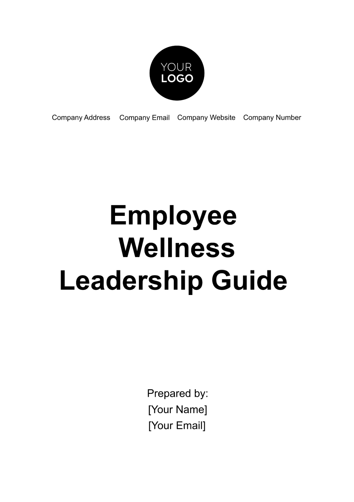 Free Employee Wellness Leadership Guide Template