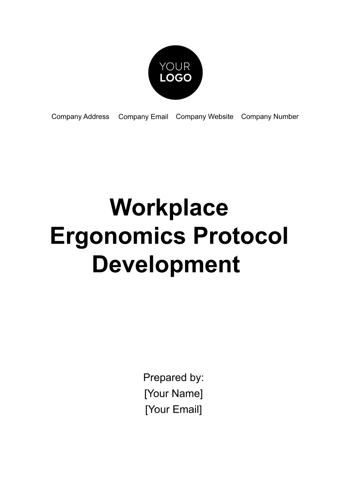 Free Workplace Ergonomics Protocol Development Template
