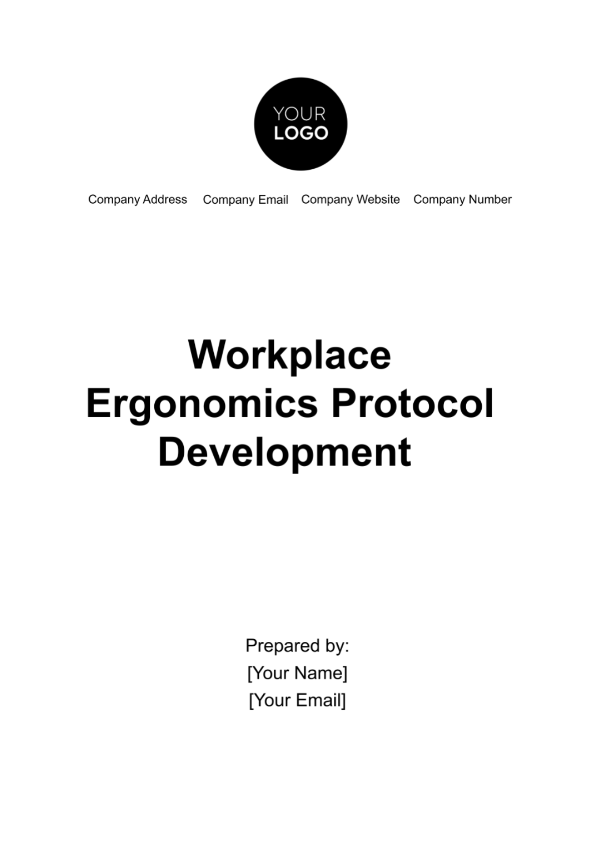 Workplace Ergonomics Protocol Development Template - Edit Online & Download