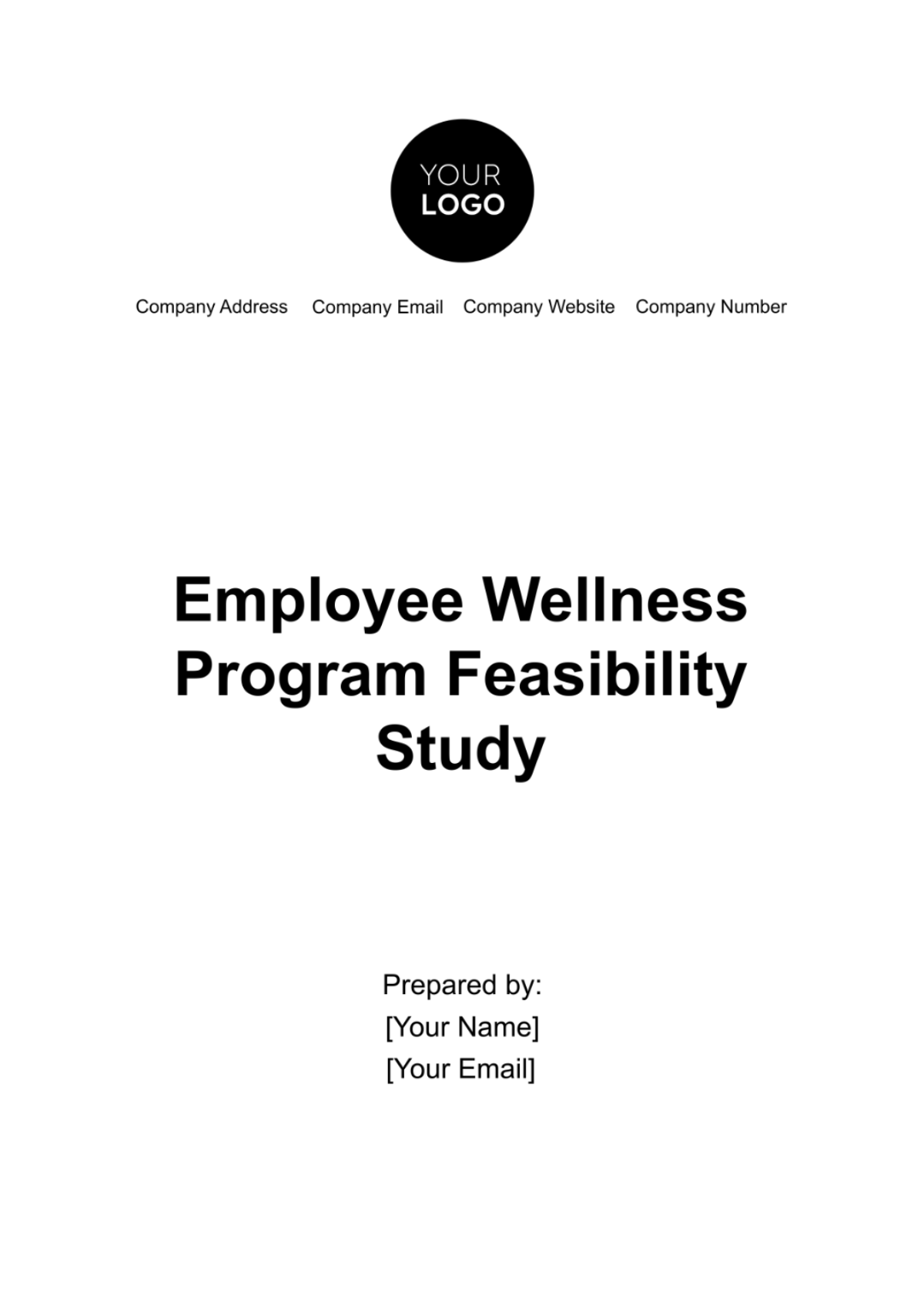 Employee Wellness Program Feasibility Study Template