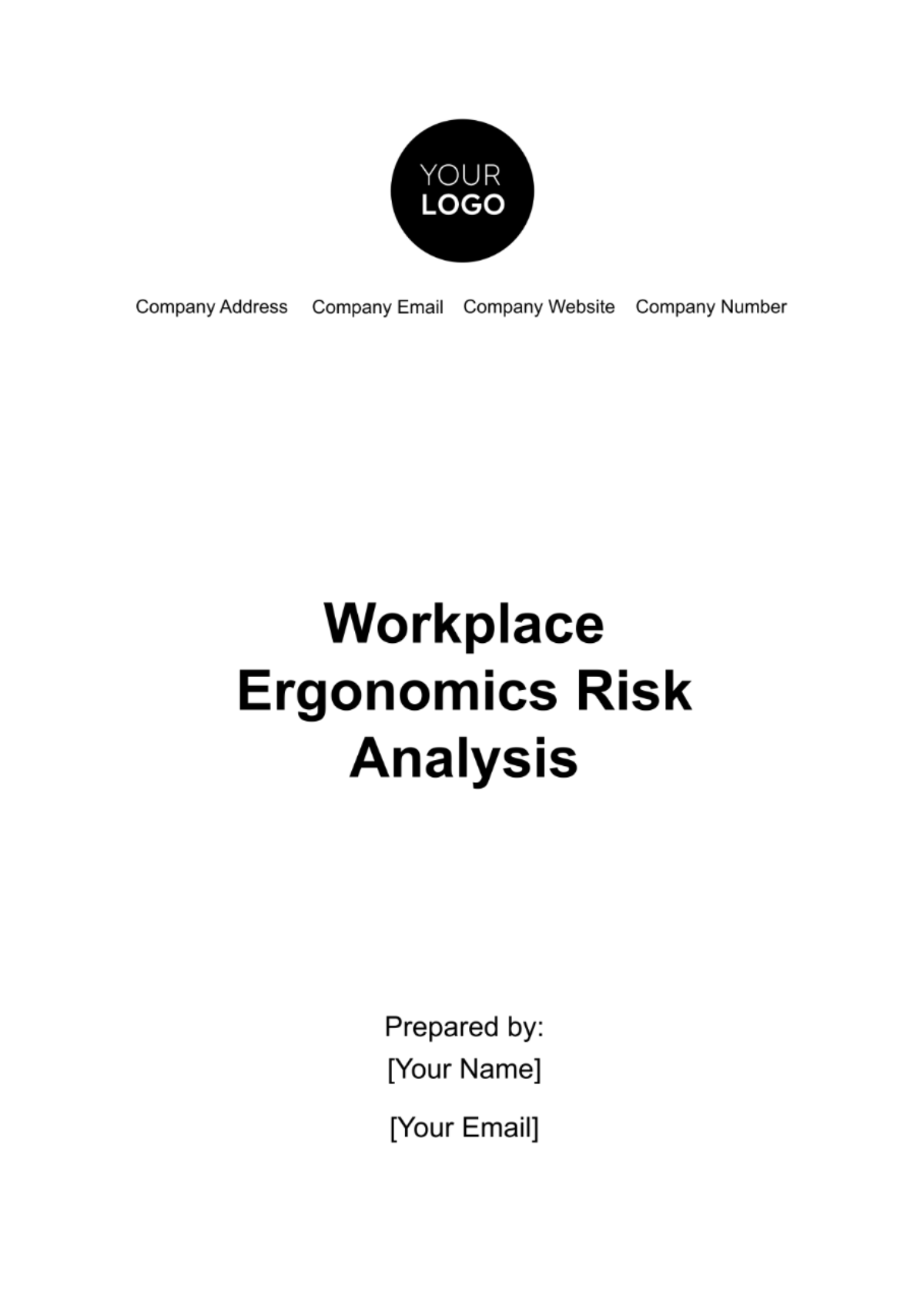 Free Workplace Ergonomics Risk Analysis Template