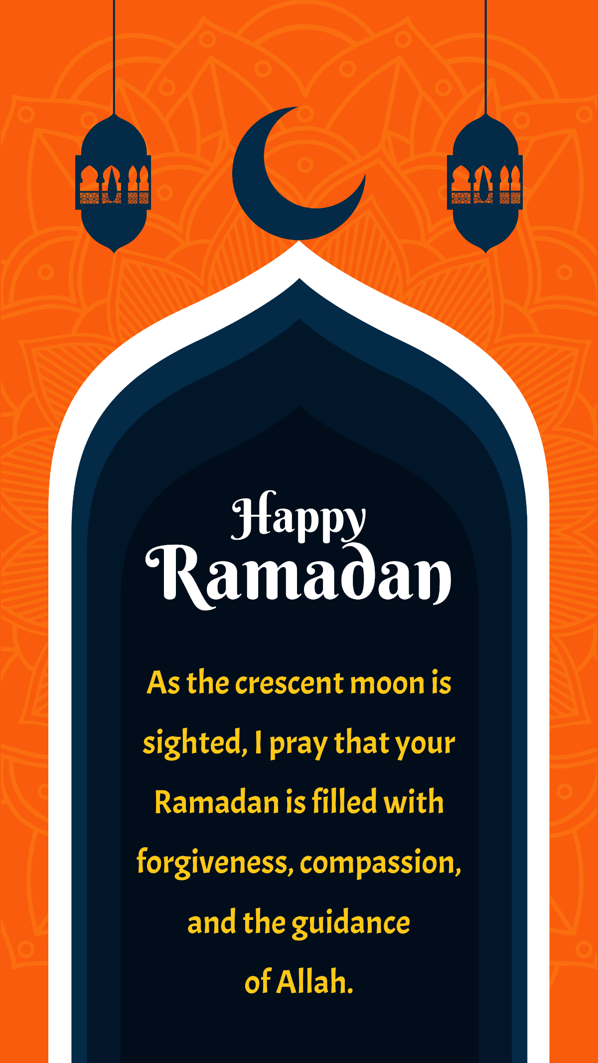Traditional Ramadan Greeting Mobile Video Template