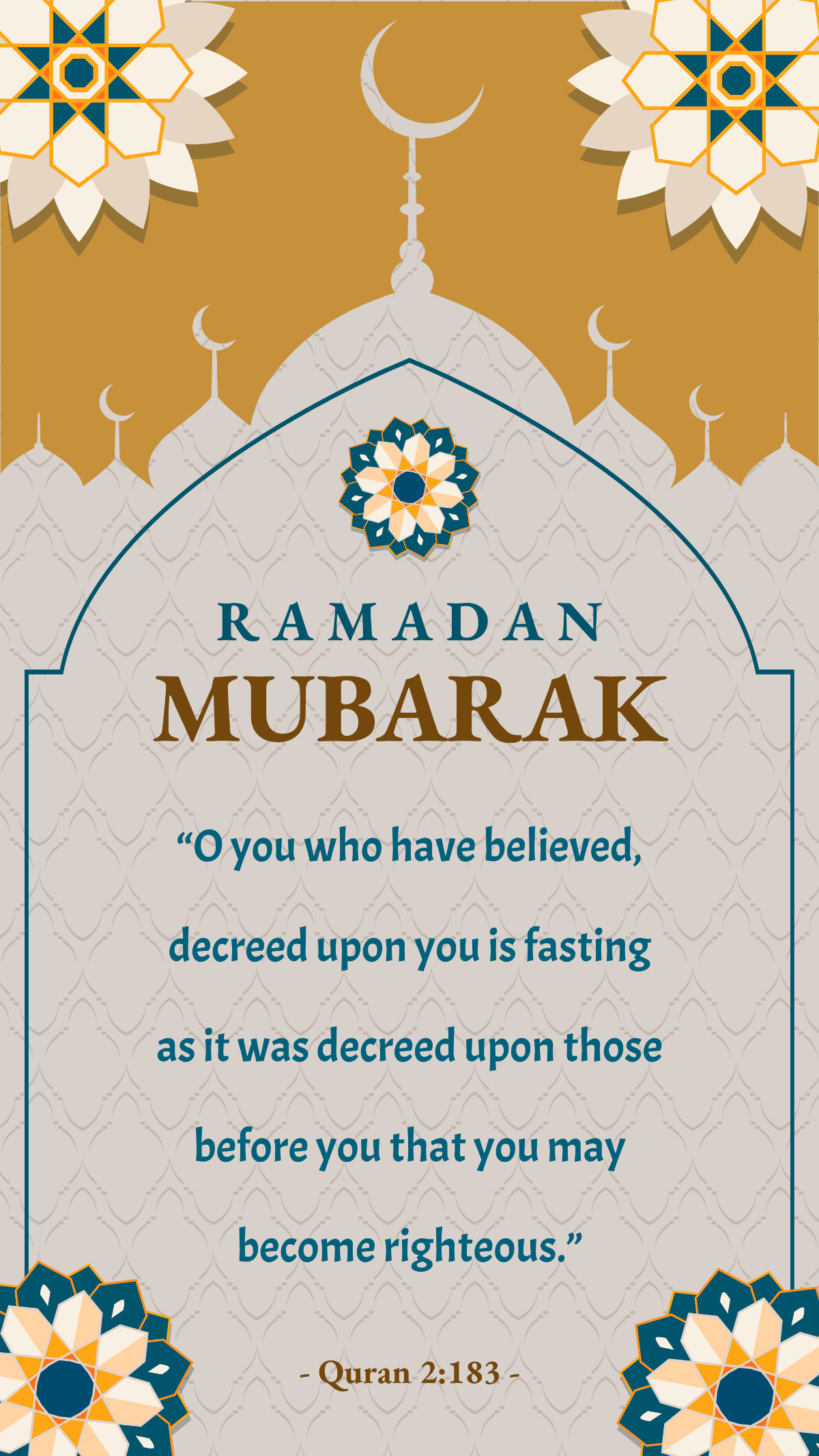 Ramadan Mubarak Video Template