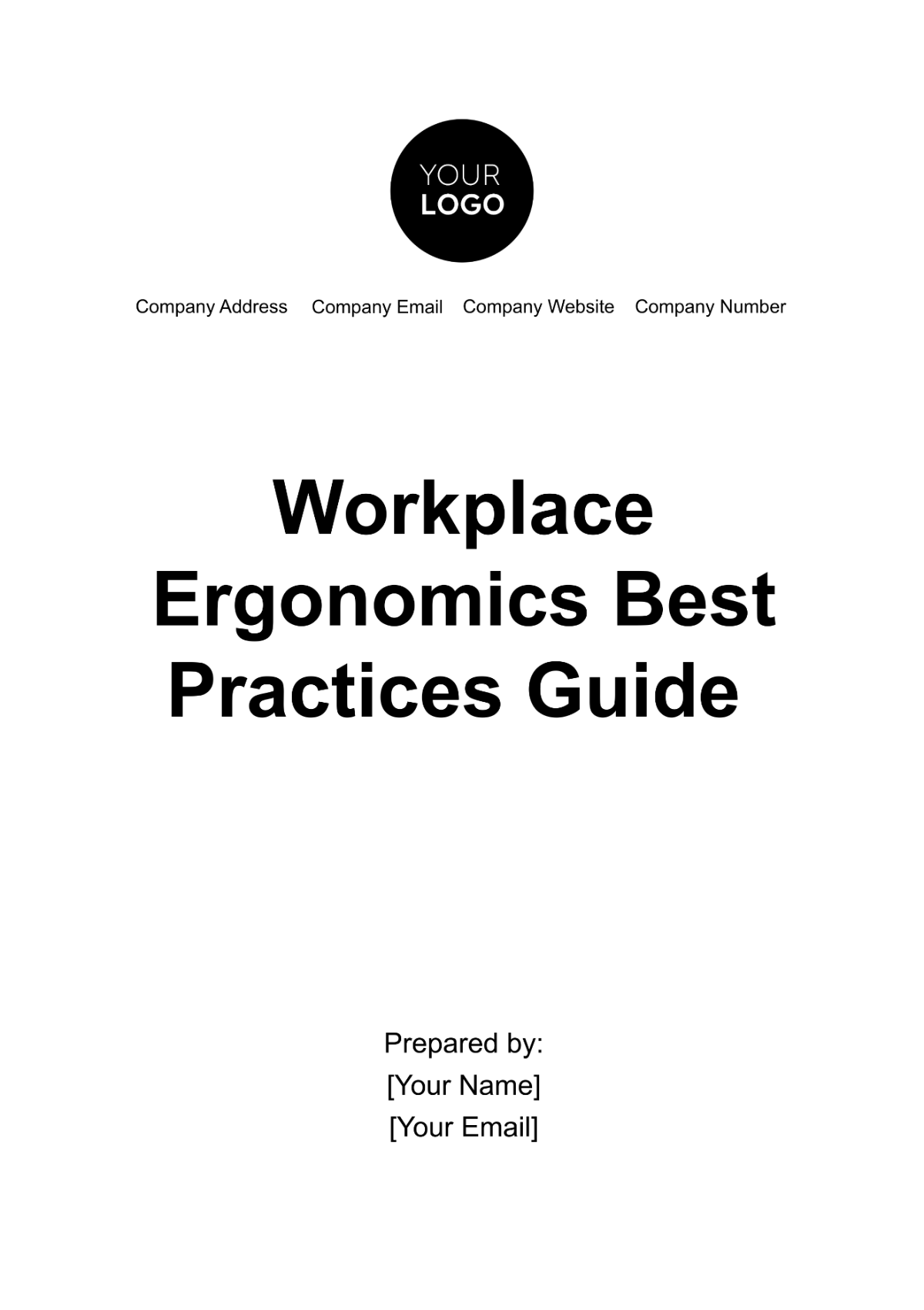 Free Workplace Ergonomics Best Practices Guide Template