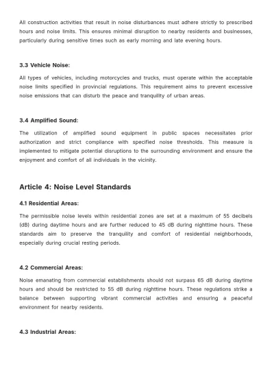 Free Toronto Noise Bylaws Template to Edit Online