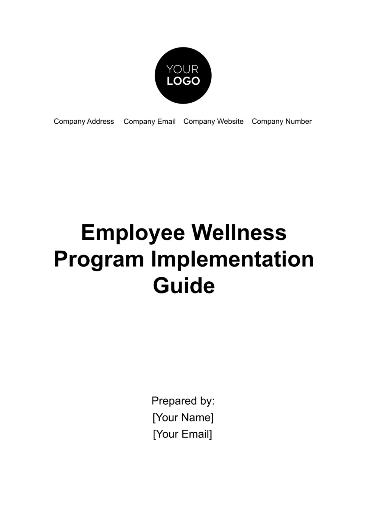 Employee Wellness Program Implementation Guide Template