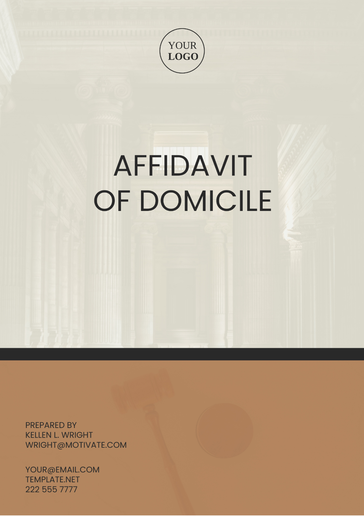 Texas Affidavit of Domicile Template - Edit Online & Download