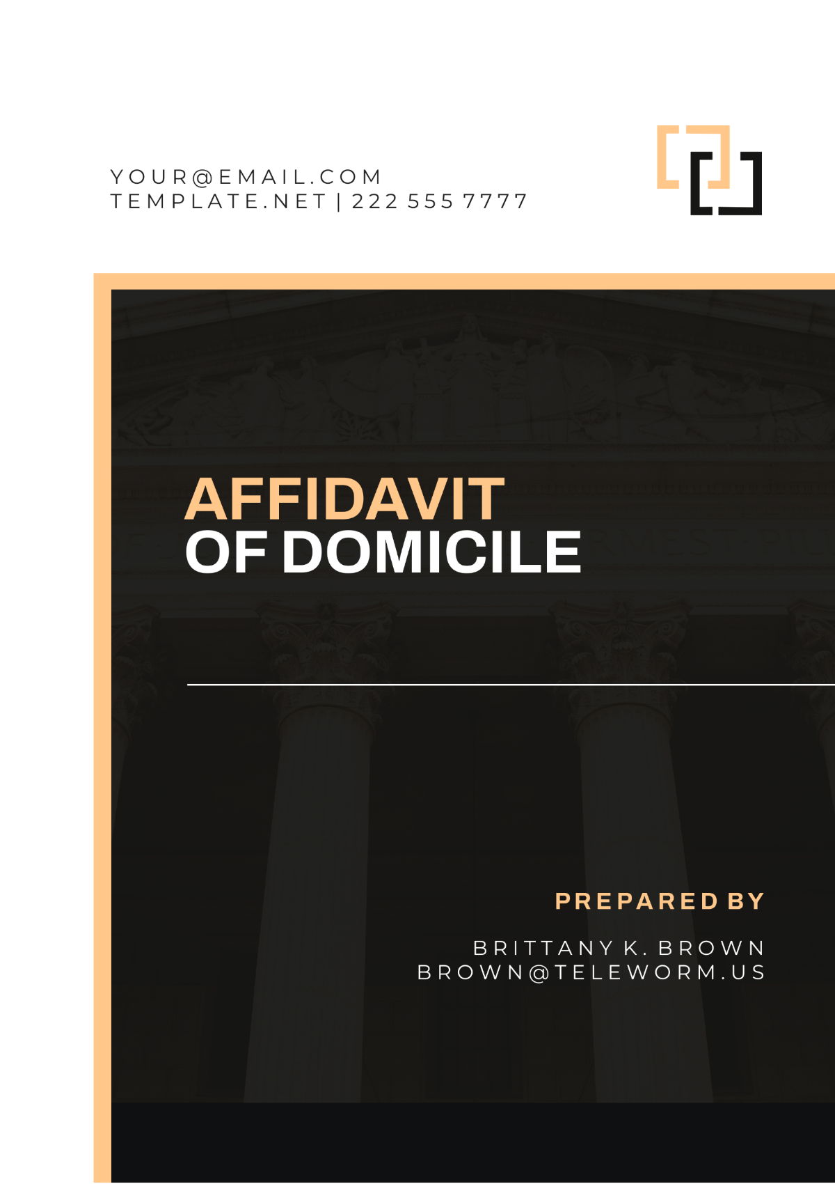 Washington Affidavit of Domicile Template - Edit Online & Download