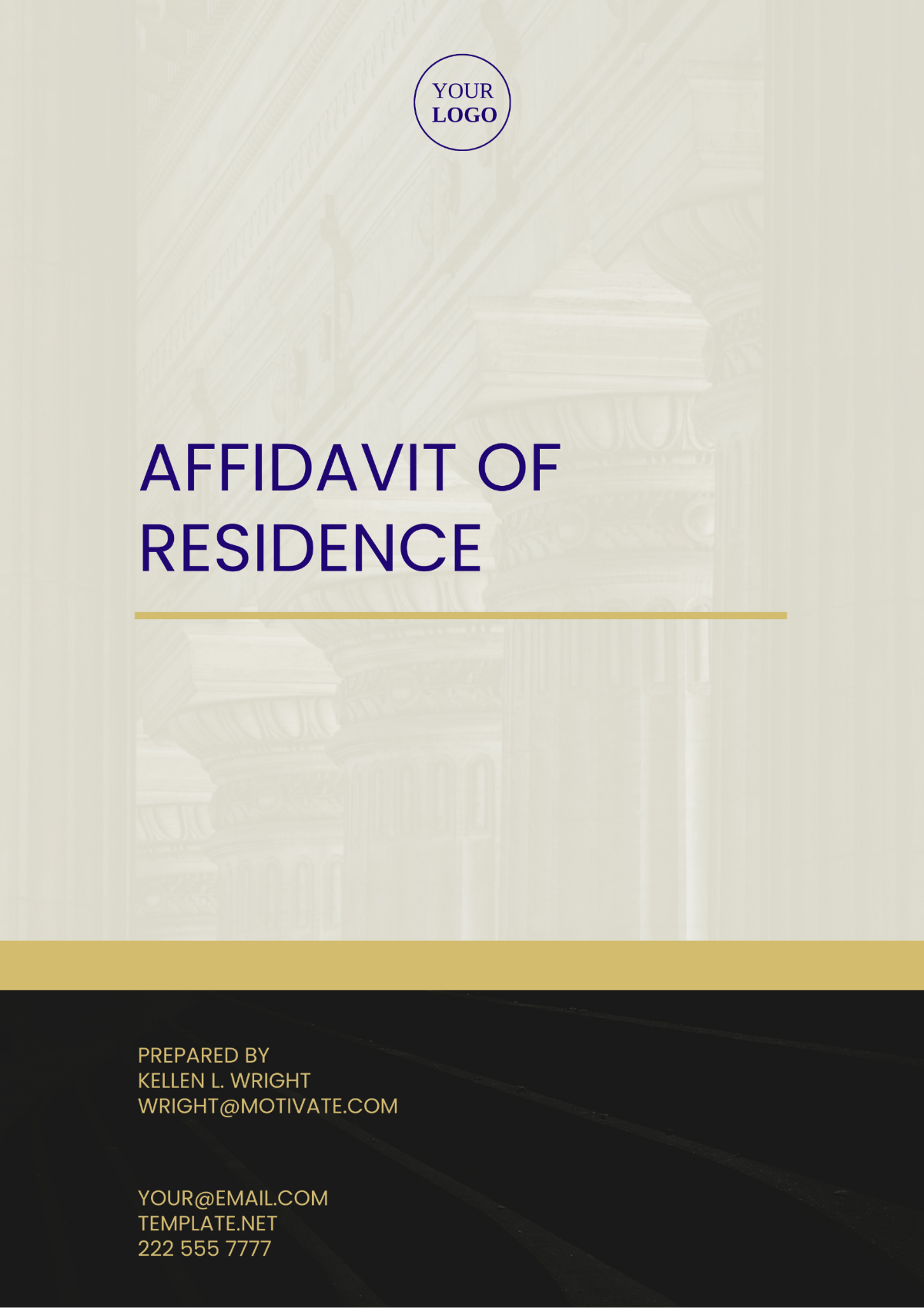 Alabama Affidavit of Residence Template - Edit Online & Download