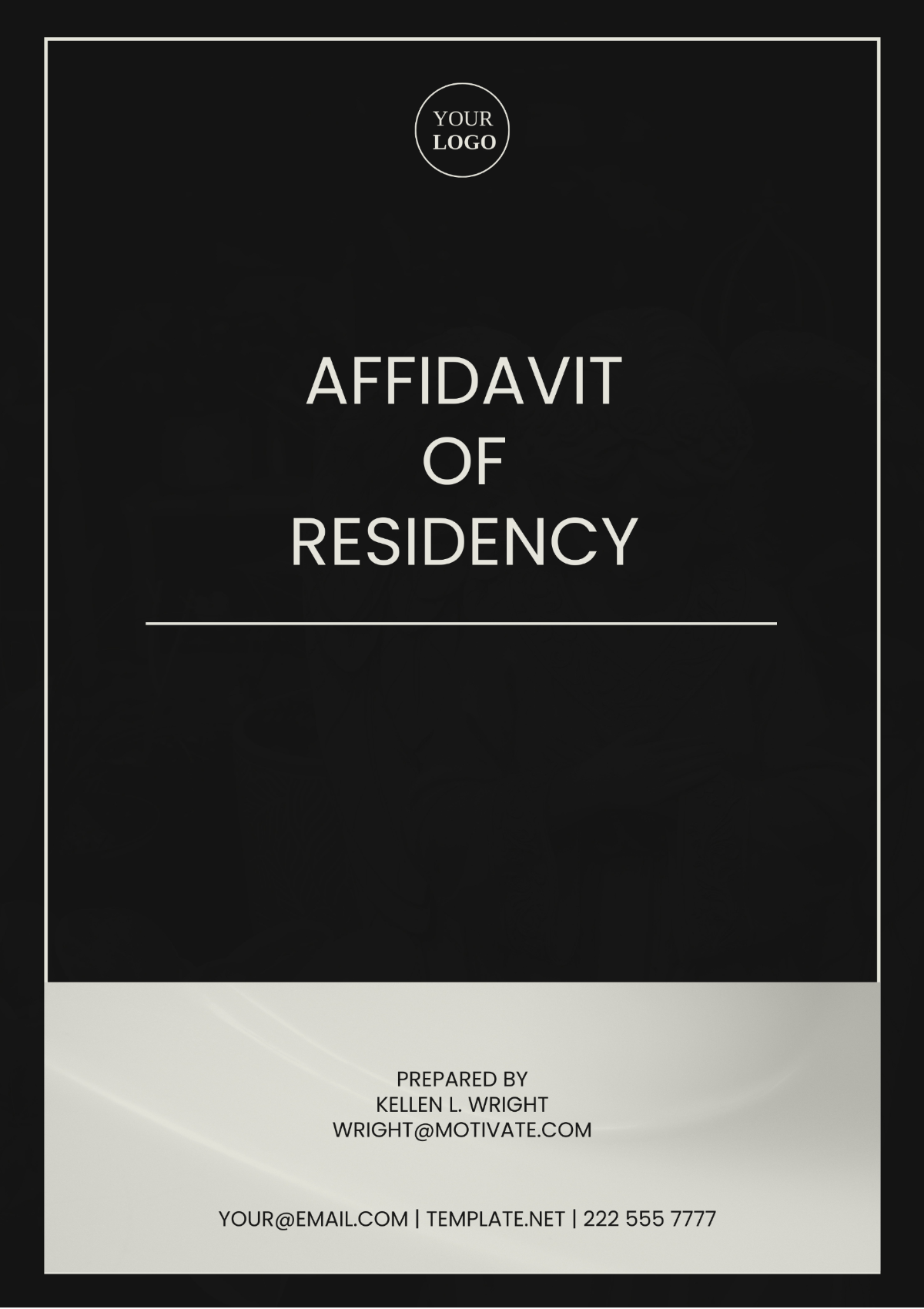 California Affidavit of Residence Template - Edit Online & Download