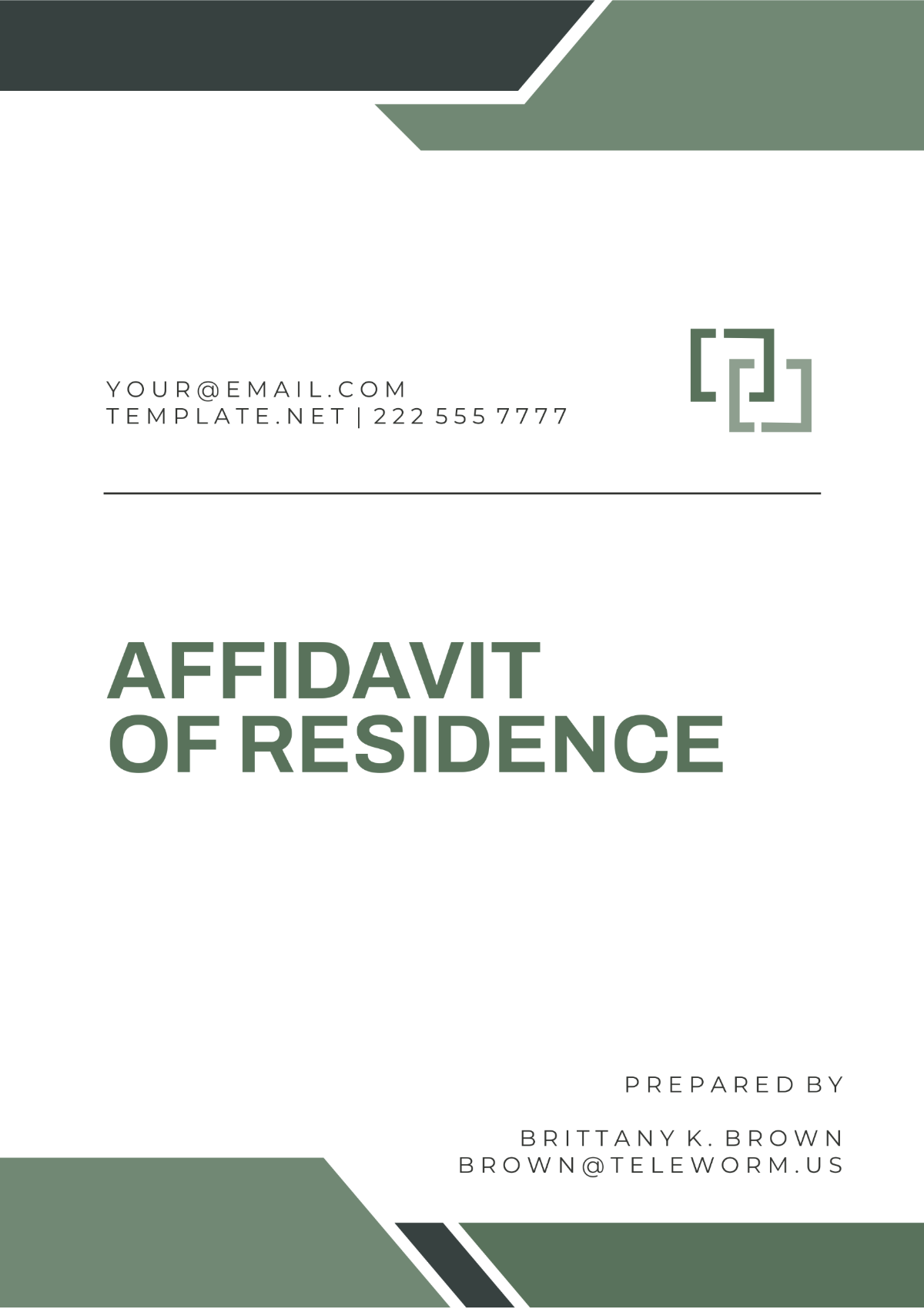 Delaware Affidavit of Residence Template - Edit Online & Download