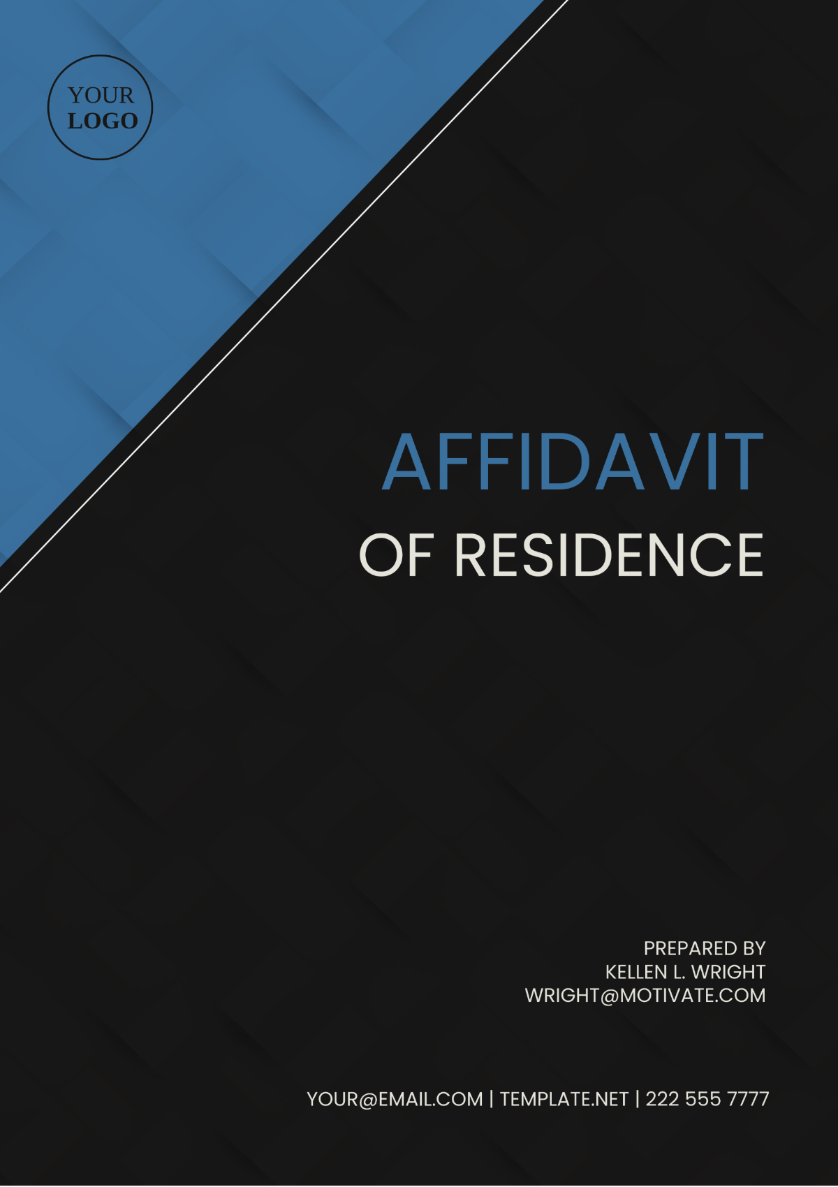 Idaho Affidavit of Residence Template - Edit Online & Download