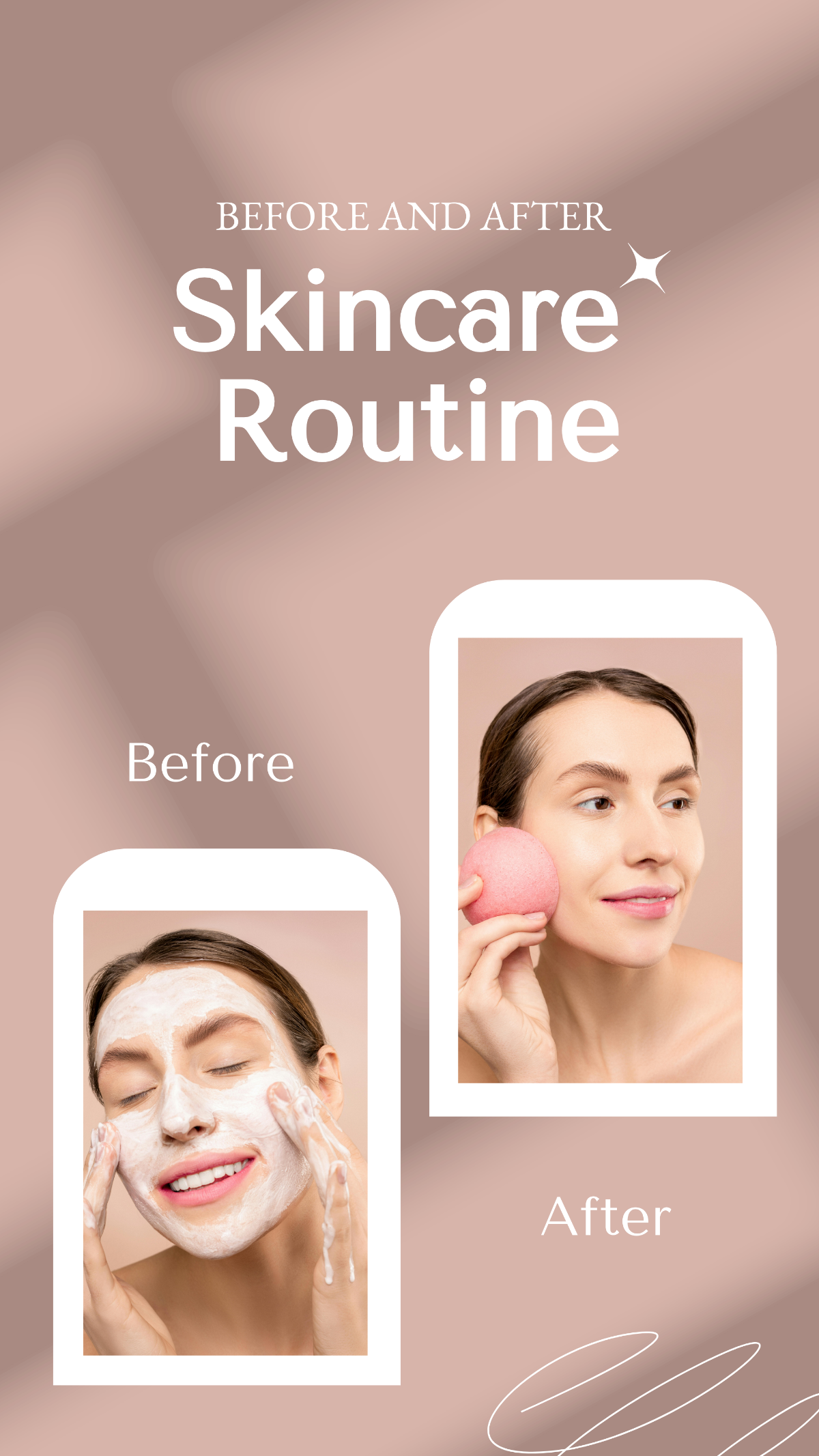 Free Before and After Routine Instagram Post