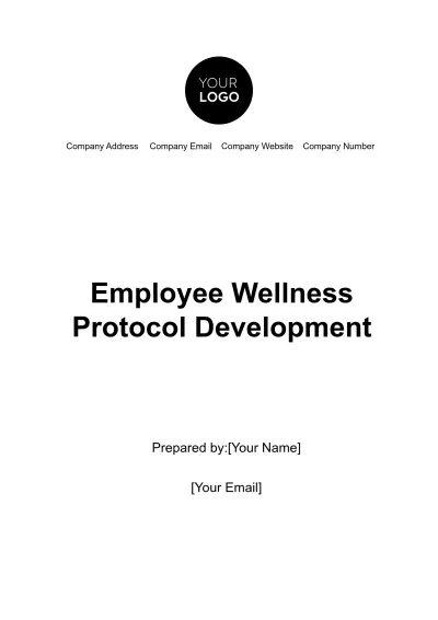 Free Employee Wellness Protocol Development Template to Edit Online