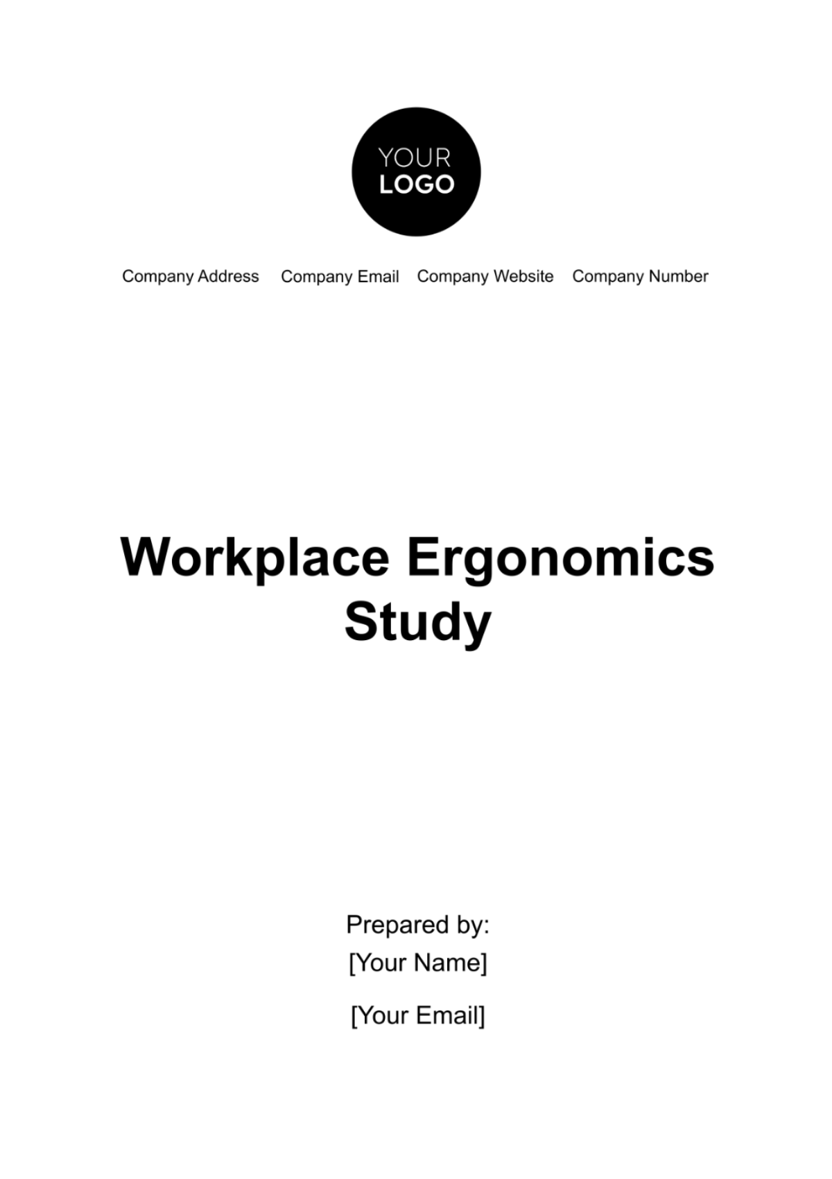 Workplace Ergonomics Study Template - Edit Online & Download