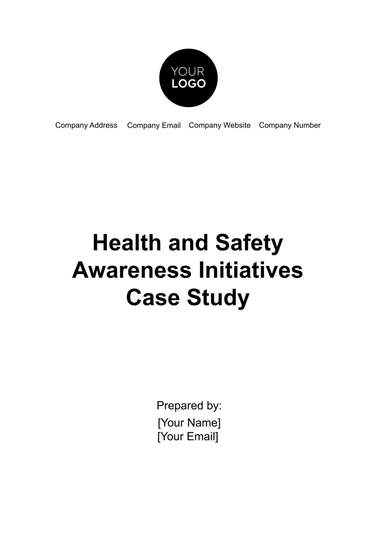 Free Health & Safety Awareness Initiatives Case Study Template