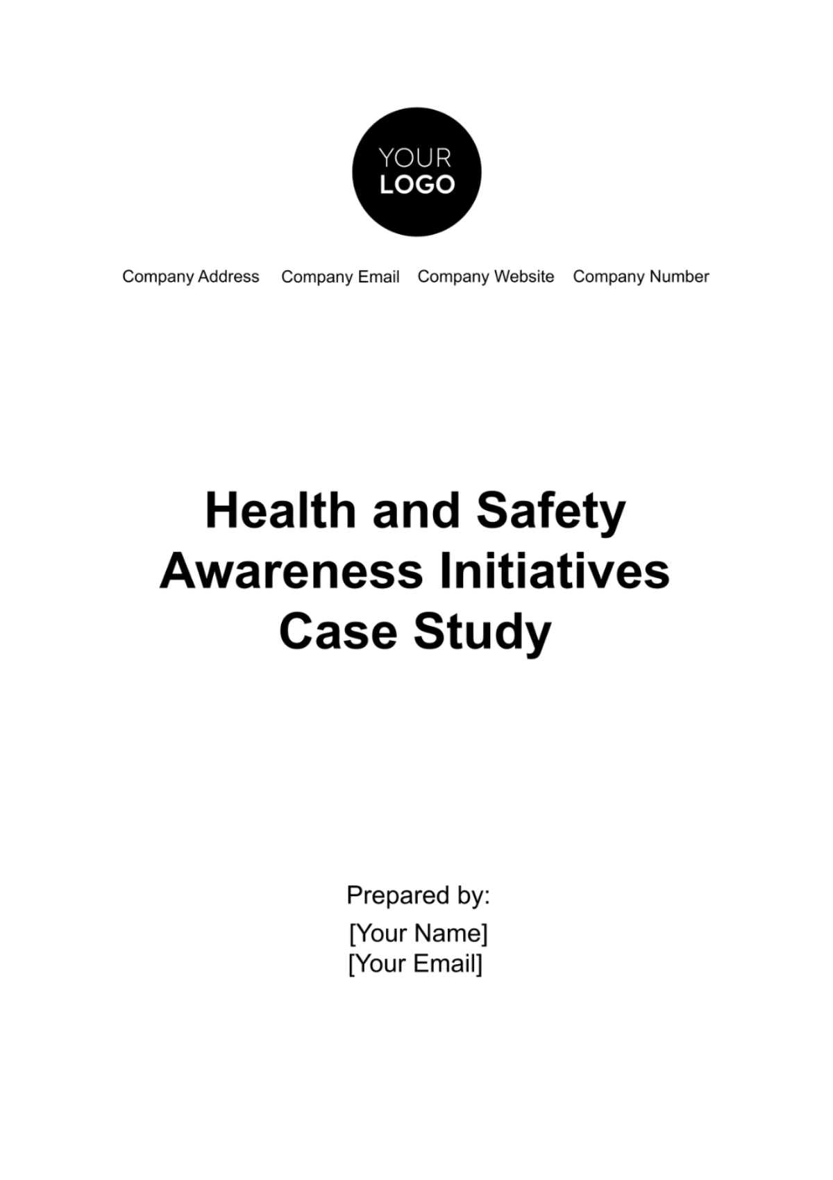 Health & Safety Awareness Initiatives Case Study Template