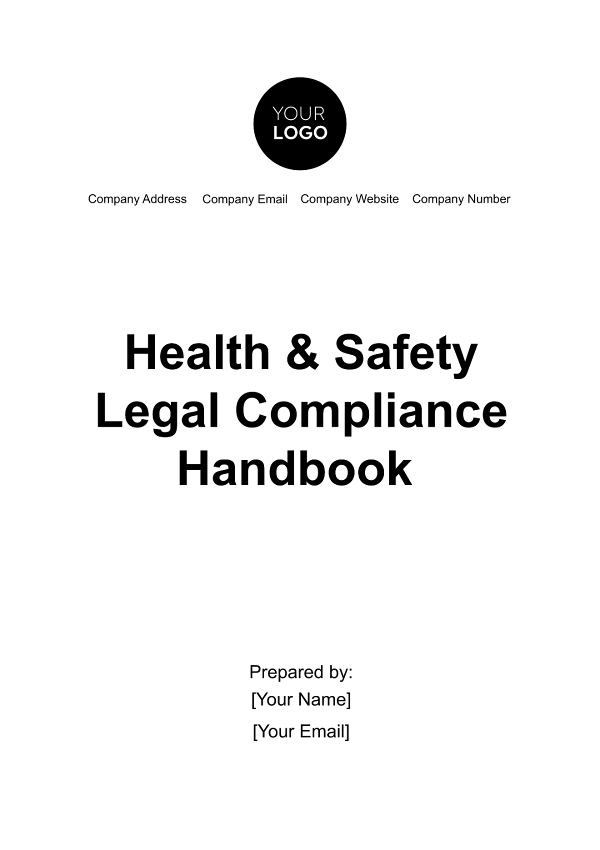 Free Health & Safety Legal Compliance Handbook Template