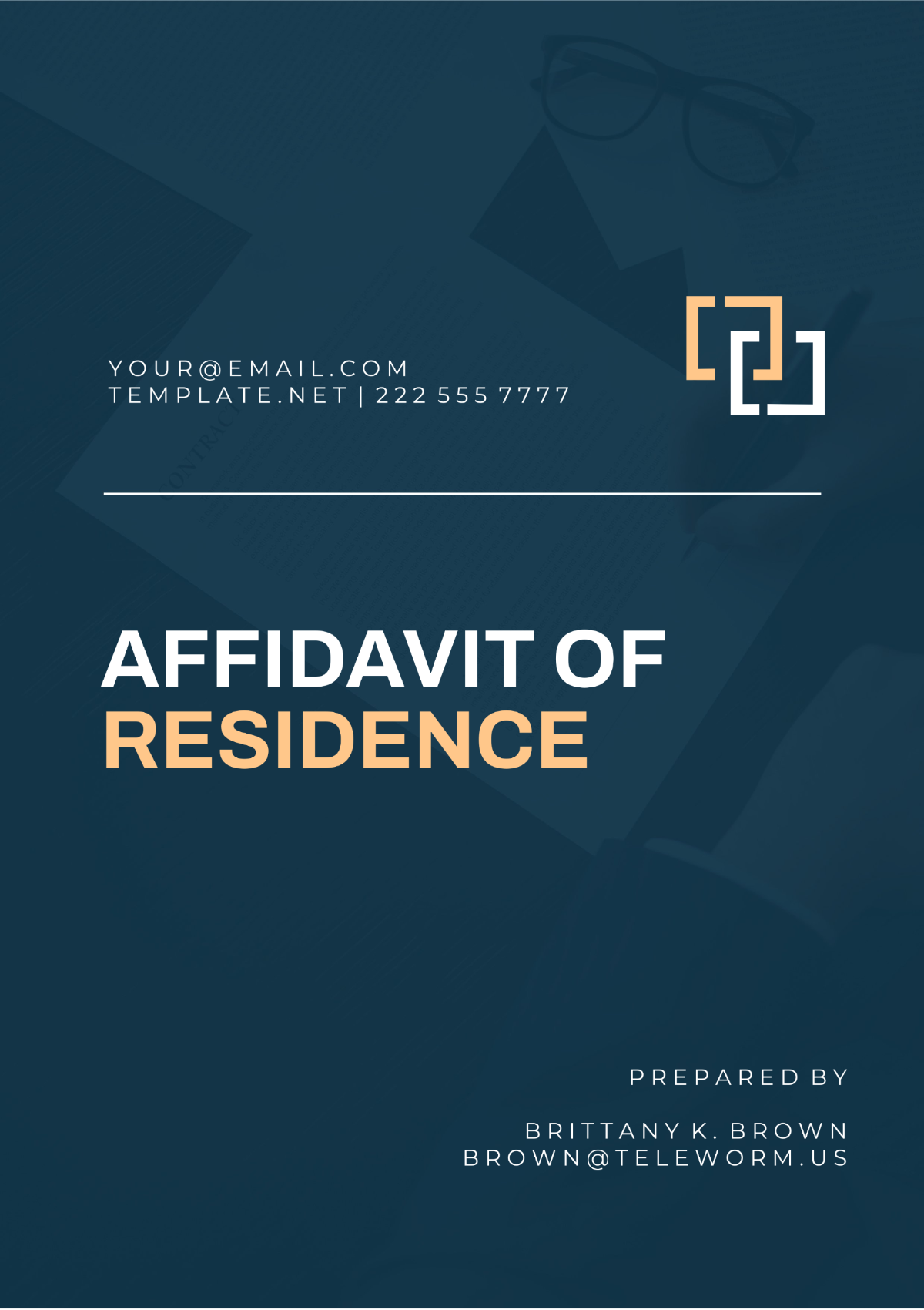 Kansas Affidavit of Residence Template - Edit Online & Download