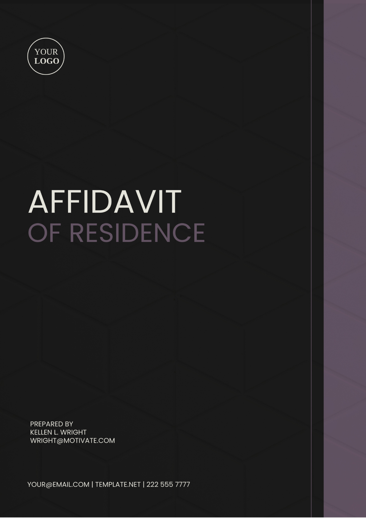 Mississippi Affidavit of Residence Template - Edit Online & Download