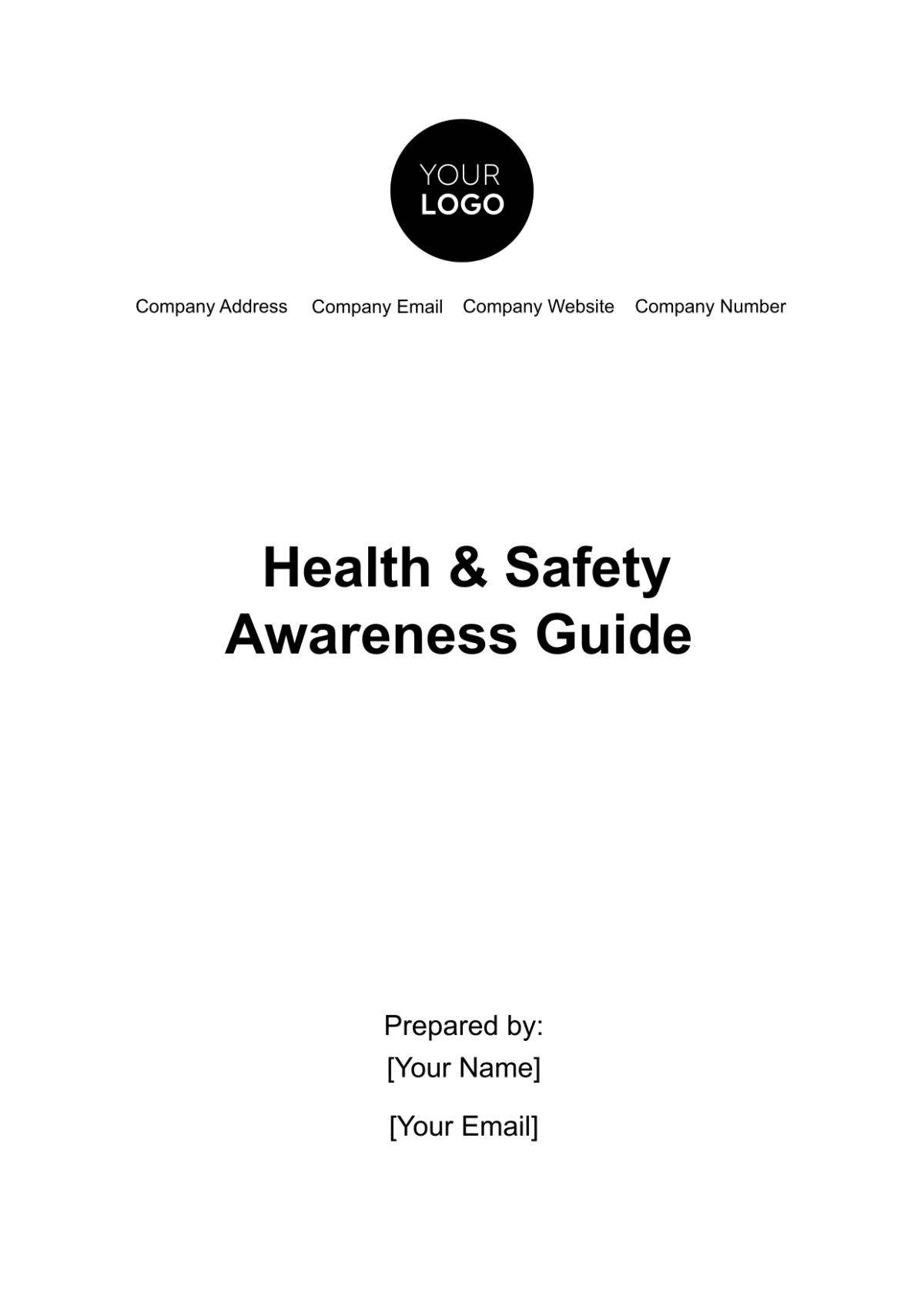 Health & Safety Awareness Guide Template