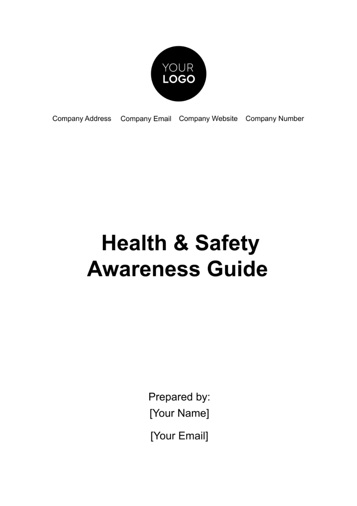 Health & Safety Awareness Guide Template