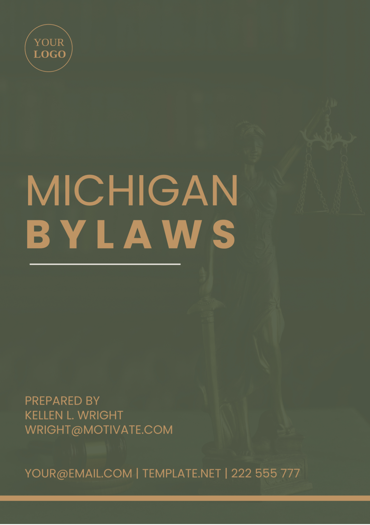 Michigan Bylaws Template