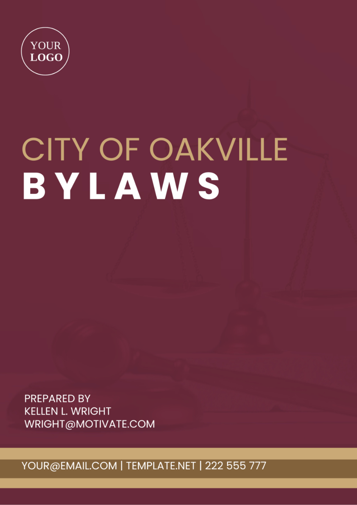 City Of Oakville Bylaws Template