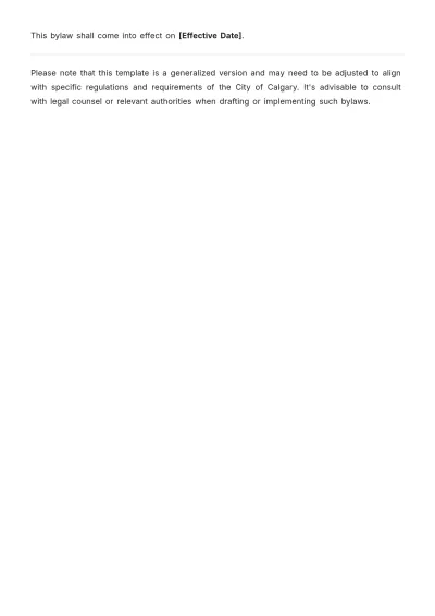 Free Calgary Noise Bylaws Template to Edit Online
