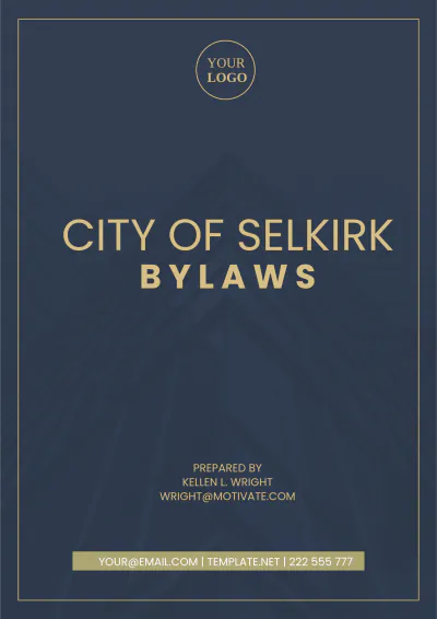 Free City Of Selkirk Bylaws Template to Edit Online