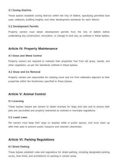 Free City Of Selkirk Bylaws Template to Edit Online