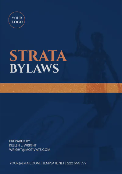Free Strata Bylaws Template to Edit Online