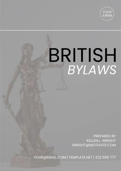 Free British Bylaws Template to Edit Online