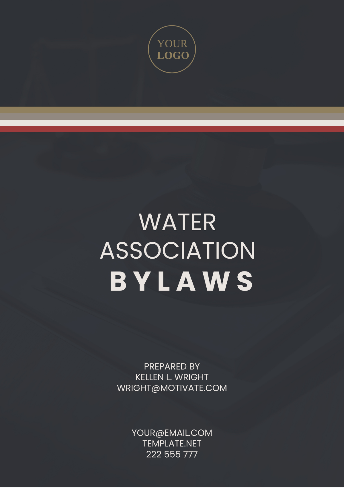 Free Water Association Bylaws Template