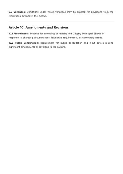 Free Calgary Bylaws Template to Edit Online