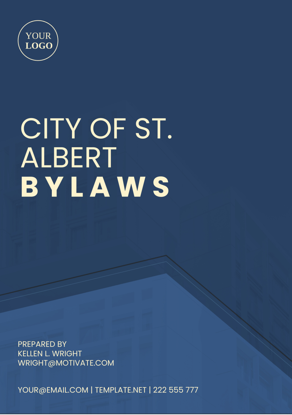 City Of St.Albert Bylaws Template