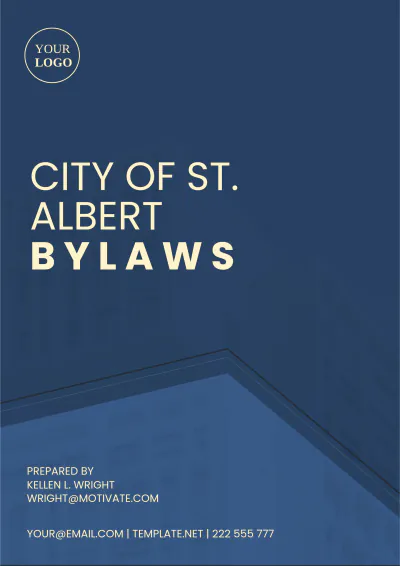 Free City Of St.Albert Bylaws Template to Edit Online