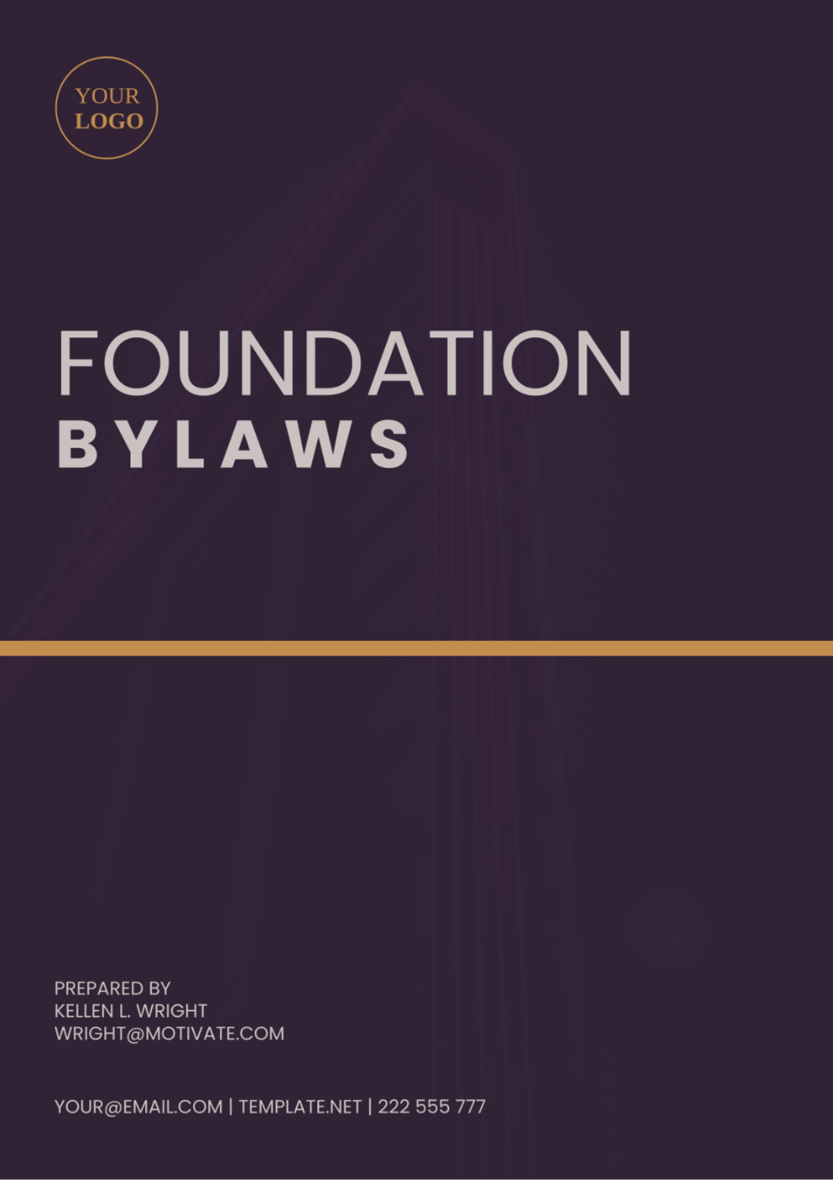 Foundation Bylaws Template